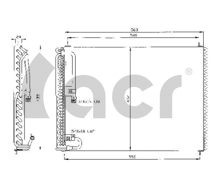 Condenseur, climatisation ACR 300314