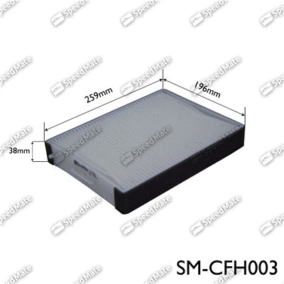 Filtre, air de l'habitacle SpeedMate SM-CFH003