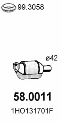 Catalyseur ASSO 58.0011