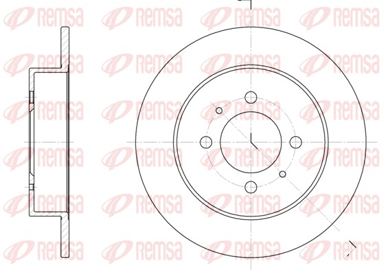 Disque de frein REMSA 6531.00
