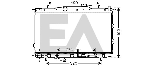 Radiateur, refroidissement du moteur EACLIMA 31R36080