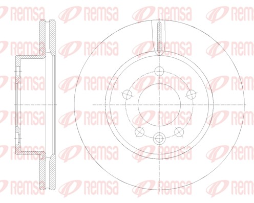 Disque de frein REMSA 62117.10