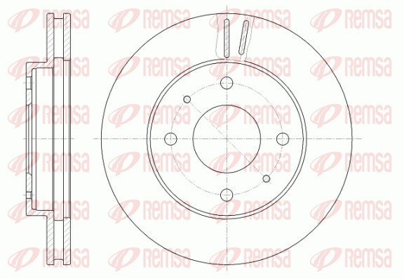 Disque de frein REMSA 6394.10