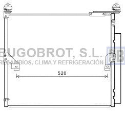 Condenseur, climatisation BUGOBROT 62-TO5657