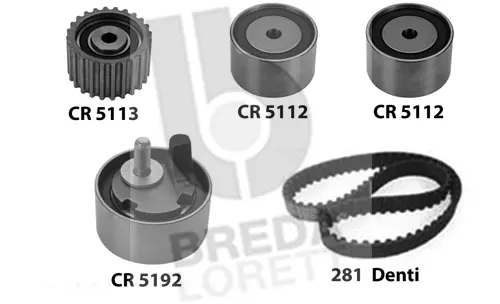 Kit de courroie crantée BREDA LORETT KCD0317