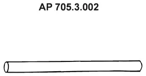 Tuyau d'échappement EBERSPÄCHER 705.3.002