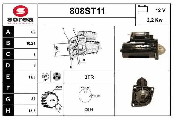Démarreur STARTCAR 808ST11