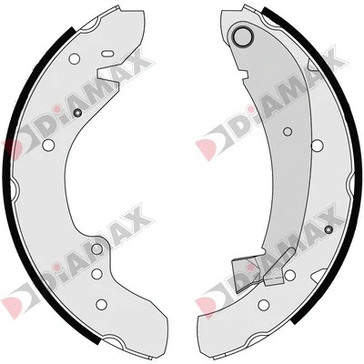 Jeu de mâchoires de frein DIAMAX N01030