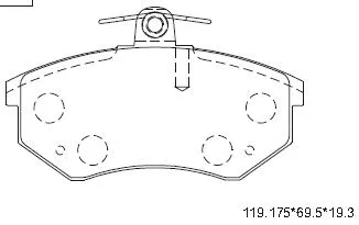 Kit de plaquettes de frein, frein à disque ASIMCO KD7796