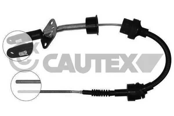 Tirette à câble, commande d'embrayage CAUTEX 019021