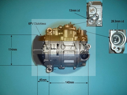 Compresseur, climatisation AUTO AIR GLOUCESTER 14-9153