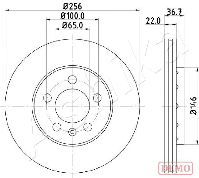 Disque de frein 4X4 ESTANFI EST-61-00-0904C