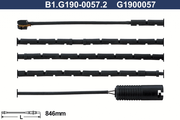 Contact d'avertissement, usure des plaquettes de frein GALFER B1.G190-0057.2