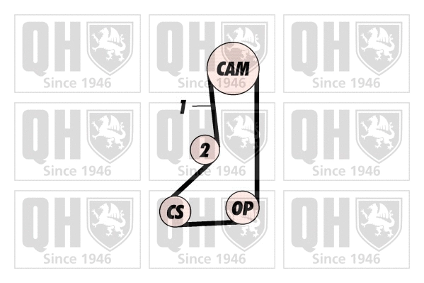 Kit de courroie crantée QUINTON HAZELL QBK533