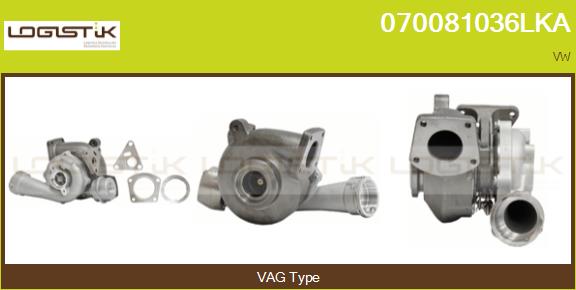 Turbocompresseur, suralimentation LGK 070081036LKA