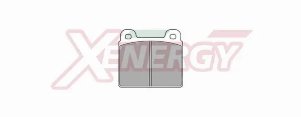 Kit de plaquettes de frein, frein à disque AP XENERGY X40003