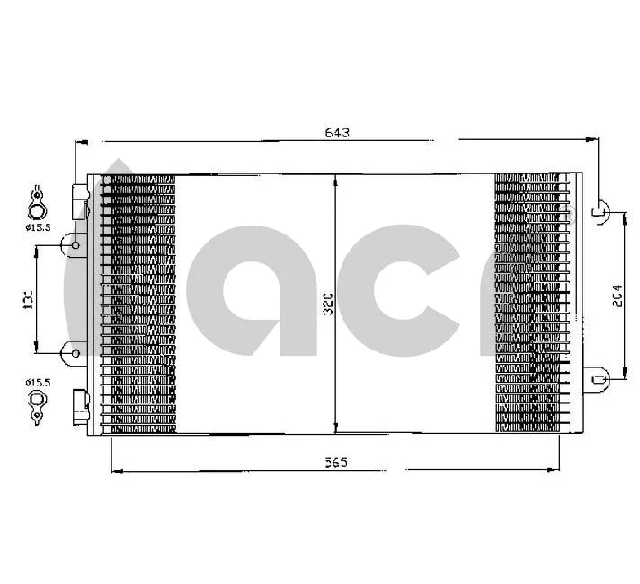 Condenseur, climatisation ACR 300489
