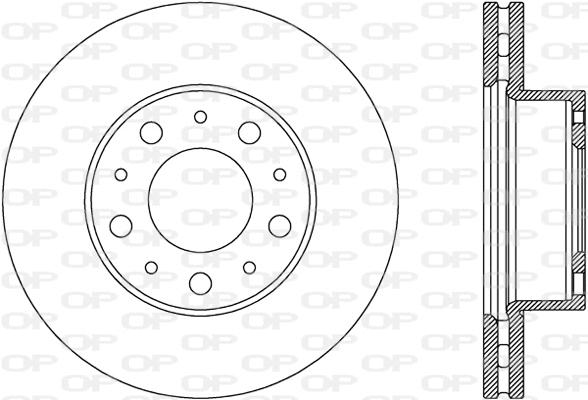 Disque de frein OPEN PARTS BDA2801.20