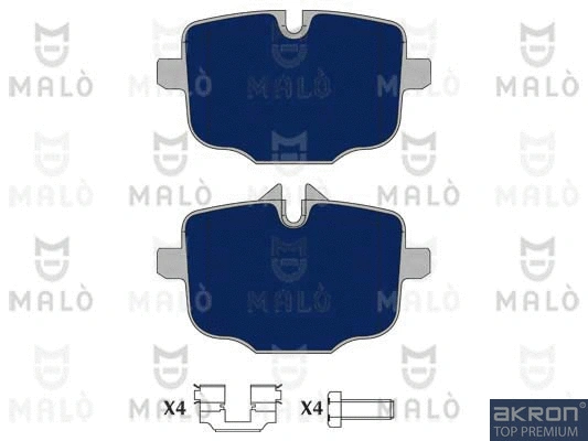 Kit de plaquettes de frein, frein à disque AKRON-MALÒ 1050875