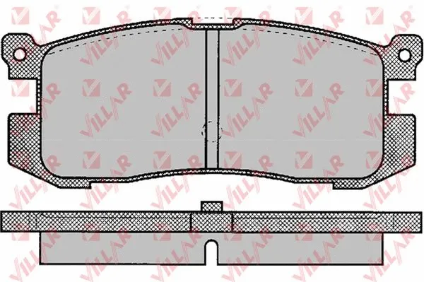 Kit de plaquettes de frein, frein à disque VILLAR 626.0037