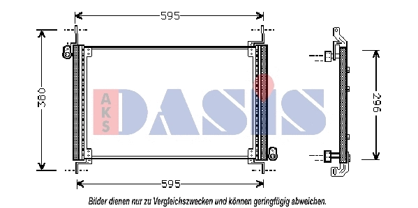 Condenseur, climatisation AKS DASIS 082380N