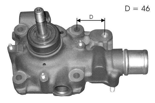 Pompe à eau, refroidissement du moteur TECDRIVE TPAE0097