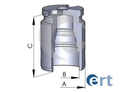 Piston, étrier de frein ERT 151250-C