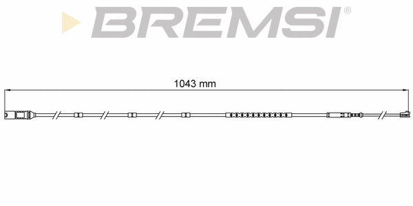 Contact d'avertissement, usure des plaquettes de frein BREMSI WI0752