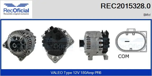 Alternateur RECOFICIAL REC2015328.0
