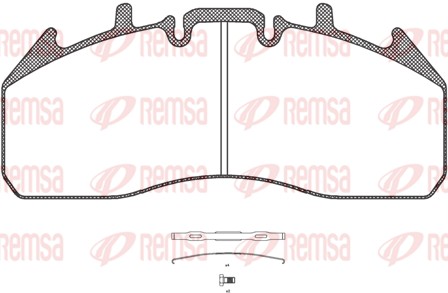 Kit de plaquettes de frein, frein à disque REMSA JCA 1257.00
