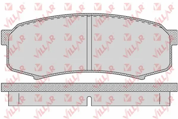 Kit de plaquettes de frein, frein à disque VILLAR 626.0749