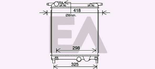 Radiateur, refroidissement du moteur EACLIMA 31R77068