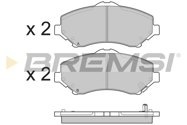 Kit de plaquettes de frein, frein à disque BREMSI BP3396