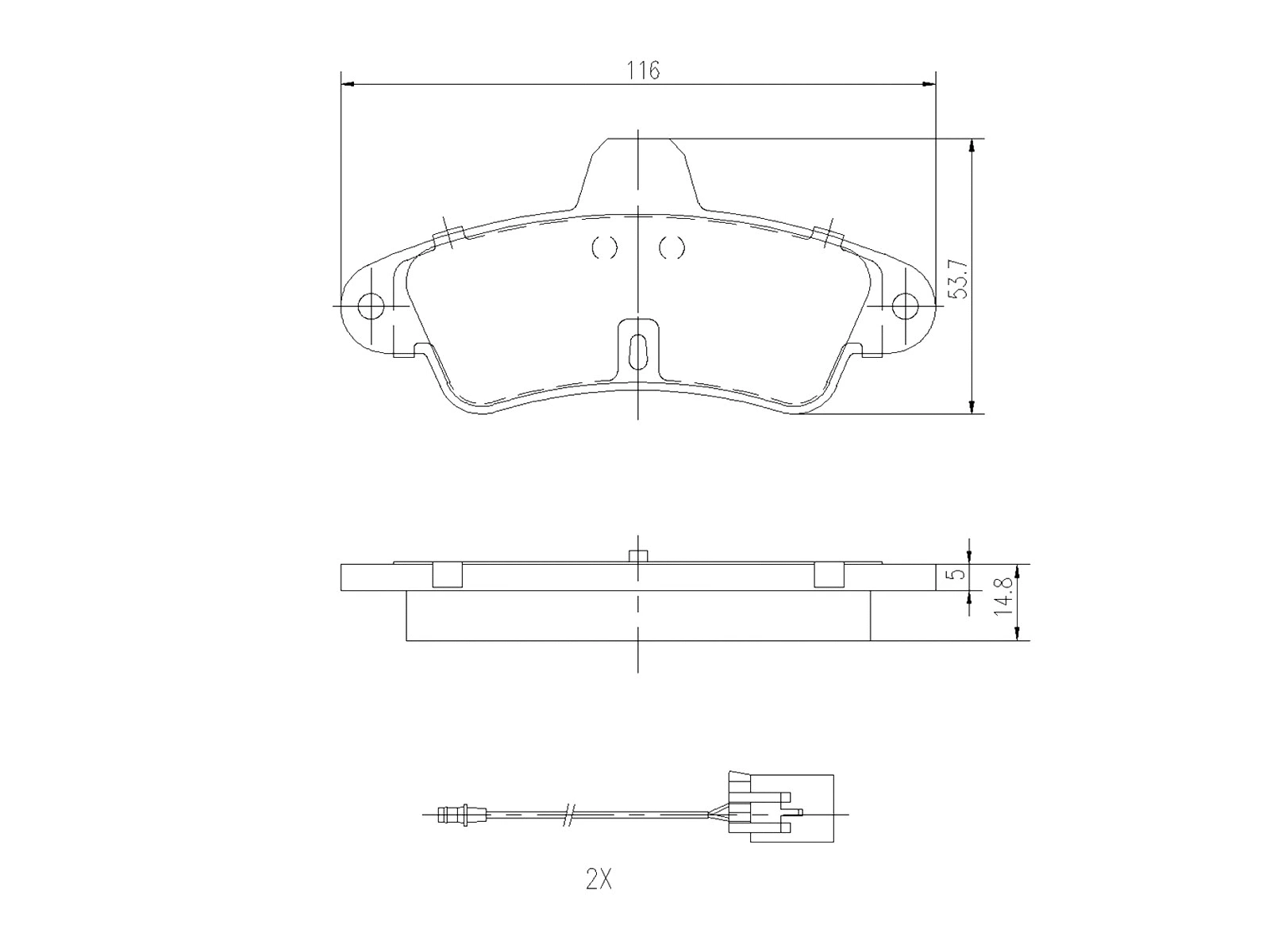 Kit de plaquettes de frein, frein à disque A.Z. Meisterteile AZMT-44-022-1421