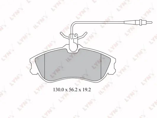 Kit de plaquettes de frein, frein à disque LYNXAUTO BD-2203