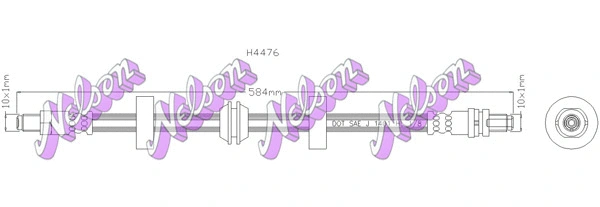 Flexible de frein KAWE H4476