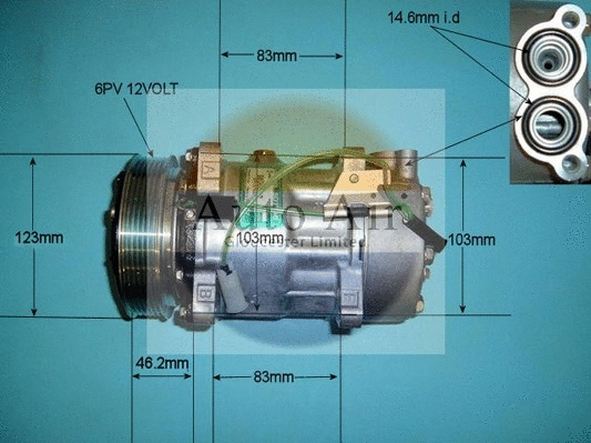 Compresseur, climatisation AUTO AIR GLOUCESTER 14-9684