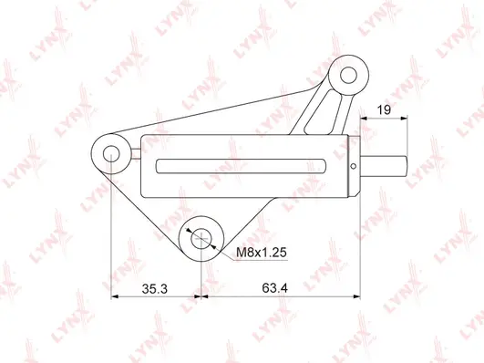 Amortisseur de vibrations, courroie crantée LYNXAUTO PT-1003