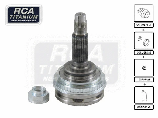 Jeu de joints, arbre de transmission RCA FRANCE TO102A