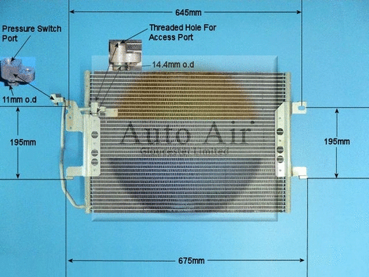 Condenseur, climatisation AUTO AIR GLOUCESTER 16-1332