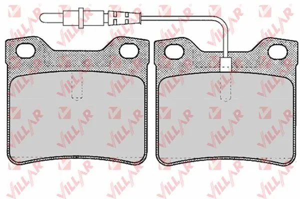 Kit de plaquettes de frein, frein à disque VILLAR 626.0623