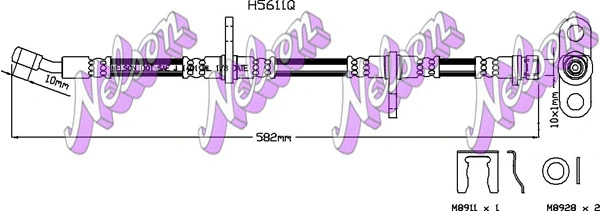 Flexible de frein KAWE H5611Q