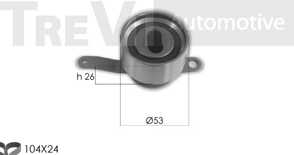 Kit de courroie crantée TREVI AUTOMOTIVE KD1430