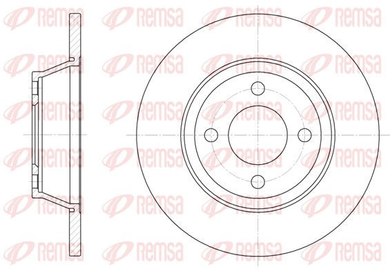 Disque de frein REMSA 6287.00