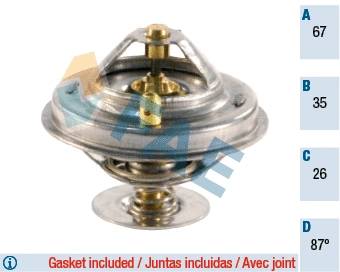 Thermostat, liquide de refroidissement FAE 5305987