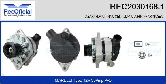 Alternateur RECOFICIAL REC2030168.1