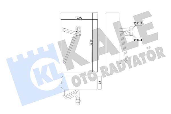 Évaporateur climatisation KALE OTO RADYATÖR 350030