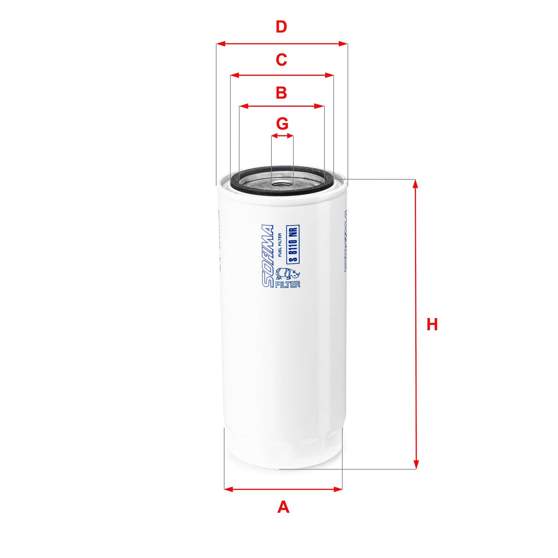 Filtre à carburant SOFIMA S 8110 NR