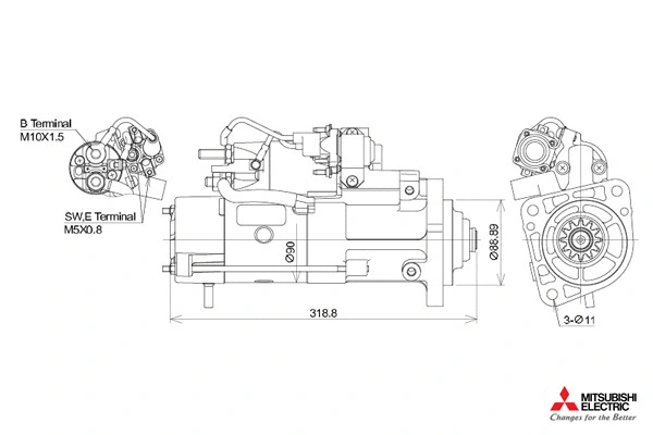 Démarreur KUTNAK AUTOMOTIVE 723505/M