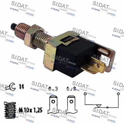 Interrupteur des feux de freins AUTOTEAM E140017